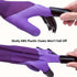 3-Pack Purple Garden Gloves with ABS Digging Claws, Waterproof Latex Coated