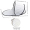 White Pop Up Beach Tent - Silver Coated Sun Shelter with Instant Setup, Lightweight Portable Shade for Camping Fishing Park, 142x72x67cm