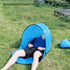 Green Pop Up Beach Tent - Silver Coated Sun Shelter with Instant Setup, Lightweight Portable Shade for Camping Fishing Park, 142x72x67cm