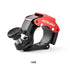 2 Pack Red Mini Bicycle Bell - Lightweight Aluminium Alloy Handlebar Ring with Crisp Sound, Compact Safety Horn for Road and Mountain Bikes
