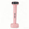 Pink EMS Eye Massager with Heat and Light Therapy - 360 Rotating Head, Multi-Color LED, Vibration Facial Device, USB Rechargeable Skincare Tool for Dark Circles and Puffy Eyes