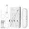 Sonic Electric Toothbrush White set with 4 brush heads, stand, and travel case- 6 Cleaning Modes, USB Rechargeable, DuPont Soft Bristles, Travel Friendly Oral Care Set