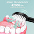 Sonic Electric Toothbrush Black 8-Brush-Head Set - 6 Cleaning Modes, USB Rechargeable, DuPont Soft Bristles, Travel Friendly Oral Care Set