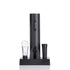 Six-piece set Electric Wine Opener（Includes base, pourer, and stopper） - Rechargeable Automatic Corkscrew , USB-C Fast Opening Bottle Opener for Red Wine, Ergonomic ABS Stainless Steel Design, Home Bar & Party Essential