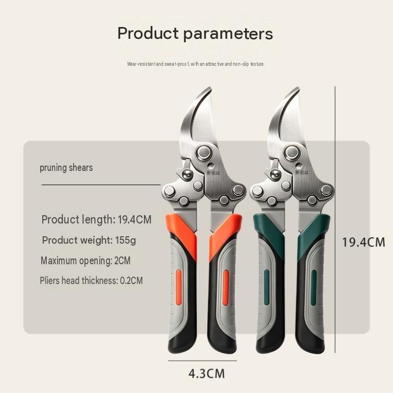 Garden Pruning and Sharpening Tool Set - Green Stainless Steel Folding Shears and Black Portable Alloy Steel Blade Sharpener Kit for Fruit Trees, Bonsai, and Garden Maintenance
