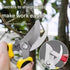 Garden Pruning and Sharpening Tool Set - Orange Stainless Steel Folding Shears and Black Portable Alloy Steel Blade Sharpener Kit for Fruit Trees, Bonsai, and Garden Maintenance
