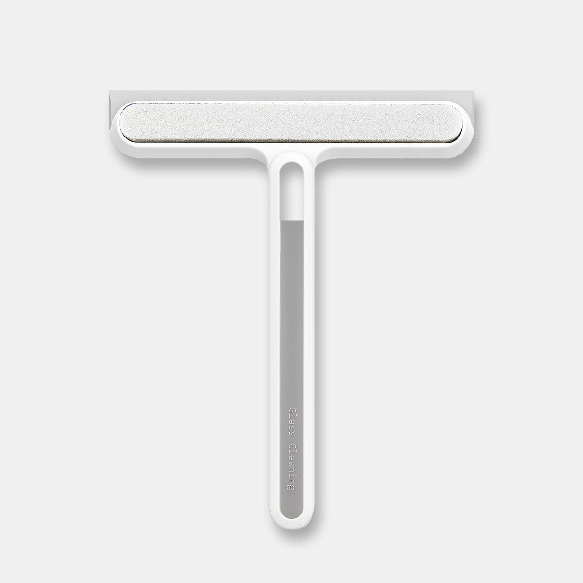 2-pack White 4-in-1 Window Squeegee and Scrubber - 22cm Wide Blade, Built-in Gap Brush, Streak-Free Glass Cleaner for Bathroom Mirrors, Shower Screens