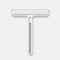 2-pack White 4-in-1 Window Squeegee and Scrubber - 22cm Wide Blade, Built-in Gap Brush, Streak-Free Glass Cleaner for Bathroom Mirrors, Shower Screens