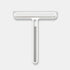 2-pack White 4-in-1 Window Squeegee and Scrubber - 22cm Wide Blade, Built-in Gap Brush, Streak-Free Glass Cleaner for Bathroom Mirrors, Shower Screens