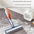 2-pack White 4-in-1 Window Squeegee and Scrubber - 22cm Wide Blade, Built-in Gap Brush, Streak-Free Glass Cleaner for Bathroom Mirrors, Shower Screens