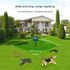 Solar Powered Ultrasonic Animal Repeller （Single-speaker style）- Outdoor Pest Deterrent with PIR Motion Sensor and LED Flash, Waterproof Garden Stake for Cats, Dogs, Birds, Rodents, Snakes, Green ABS Plastic, 12m Range