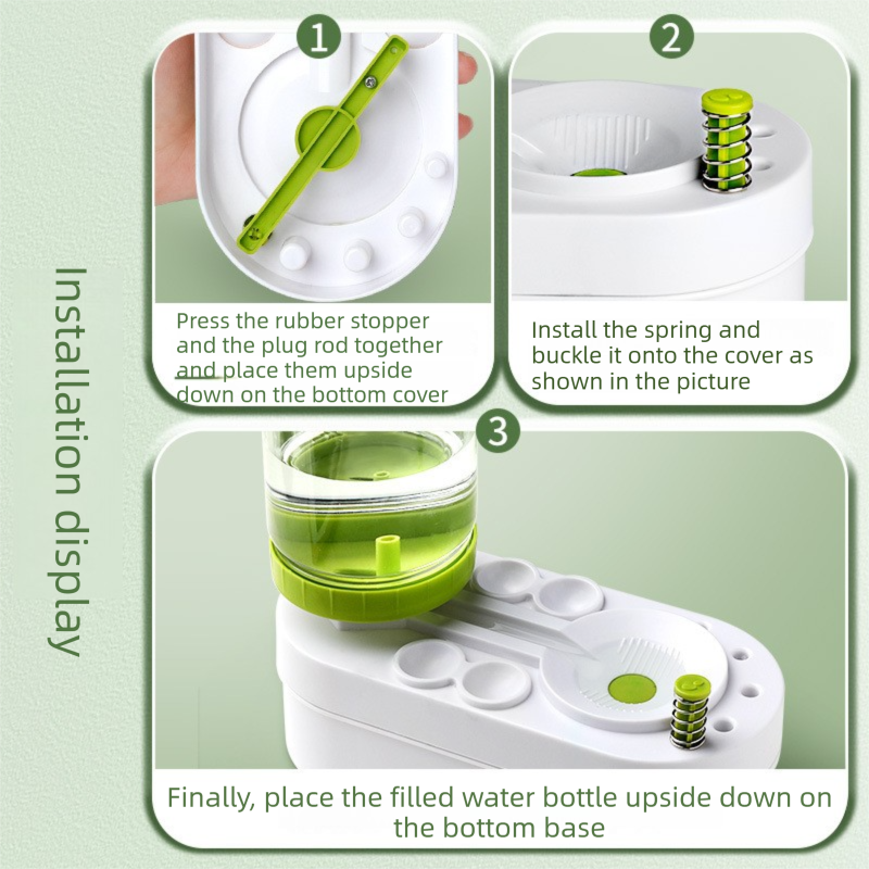 Green Automatic Water-Colour Paintbrush Cleaner Set - Green 2-in-1 Station with Self-Cleaning Water Dispenser - Includes 8 Brushes & Flower Palette - Mess-Free Art Accessory