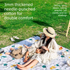 Bohemian style Waterproof Picnic Mat - 200x150cm Extra Thick Outdoor Blanket with Carry Handle, Machine Washable Camping Ground Sheet for Beach and Park