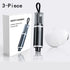 3-piece Black 2-in-1 Car Window Breaker & Seatbelt Cutter - Tungsten Steel Emergency Escape Tool with Test Glass, Portable Auto Safety Hammer