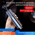 3-piece Black 2-in-1 Car Window Breaker & Seatbelt Cutter - Tungsten Steel Emergency Escape Tool with Test Glass, Portable Auto Safety Hammer