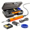 Orange Portable Cordless Soldering Iron Kit 5V 8W USB Rechargeable - 3 Temperature Settings, Fast Heating Mini Soldering Tool for Circuit Boards, Electronics Repair, Wiring and DIY Projects