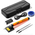 Orange Portable Cordless Soldering Iron Kit with 3 Soldering Tips 5V 8W - 3 Temperature Settings, Fast Heating Mini Tool for Circuit Board Repair, Electronics Soldering, Wiring and DIY Use
