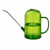 2L Green Long Spout Watering Can with Shower Head - Clear Plastic Indoor Plant Waterer for Succulents, Balcony Garden, Precise Watering Tool