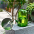 2L Green Long Spout Watering Can with Shower Head - Clear Plastic Indoor Plant Waterer for Succulents, Balcony Garden, Precise Watering Tool