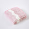 Pink 5-Pack Wave Pattern Towels, 35x75cm, Soft Absorbent, Hanging Loop