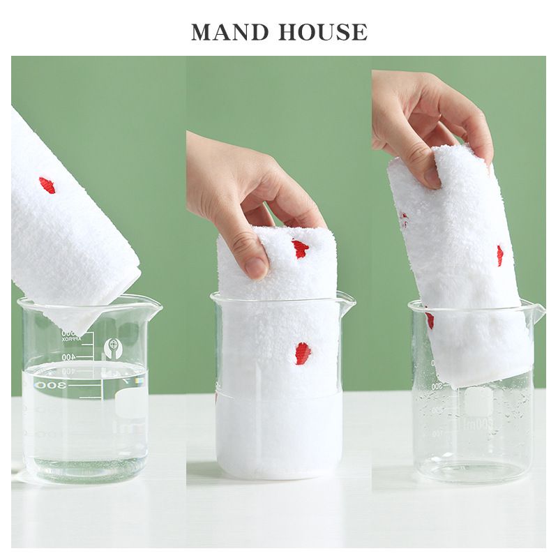 5-Pack Hanging Hand Towels (Green)- 30 x 30 cm Soft Absorbent Quick-Dry Square Towels with Hanging Loops for Bathroom, Kitchen and Everyday Home Use
