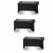 4 Pack Solar Step Lights (White light)- Outdoor LED Fence and Deck Lights with Auto Dusk Activation, 8-10 Hour Lighting for Stairs, Garden, Patio and Pathways