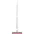 Red 2 in 1 Floor Squeegee Broom - 102cm Long Handle 32cm Double Sided Cleaning Head with 180 Degree Rotation for Water, Hair, Floors, Windows and Bathrooms