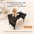 Portable Foldable Pet Grooming Table with Mesh Base and Adjustable Restraint Loop - Ergonomic Elevated Dog and Cat Washing Stand for Home Bathing