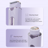 Pink 2-in-1 Electric Hair Trimmer and Shaver with Digital LED Display - Dual Head Grooming Kit with Type-C Charging for Body, Bikini Line and Precision Trimming