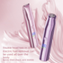 Purple Women's 2-in-1 Waterproof Electric Shaver and Trimmer - Rechargeable Bikini Body Hair Remover with Ceramic Blades, LCD Display and 180 Min Runtime for Bikini Line, Legs and Body