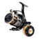 1000 Size Spinning Fishing Reel - 5.2:1 Gear Ratio Metal Reel with Front Drag, Foldable Left or Right Handle and Large Grip Knob for Light Tackle Fishing