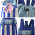Navy Blue Swim Backpack with Separate Shoe Compartment - 39 x 29 cm Drawstring Sports Bag with Front Zip Pocket and Adjustable Shoulder Straps for Beach, Pool, Gym and Travel