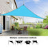 3 x 3 m Beige Triangle Shade Sail - Silver Coated Outdoor Sun Shade Canopy with Reinforced Corners and Ropes for Patio, Garden, Backyard, Balcony and Poolside