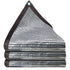 Reflective Aluminium Foil Shade Cloth (2 X4M)- Breathable HDPE Outdoor Sun Shade Net with Reinforced Eyelets and Edges for Patio, Pergola, Greenhouse, Balcony and Carport