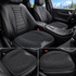 Black Breathable Gel Seat Cushion - 46 x 46 cm Honeycomb Cooling Car and Office Chair Pad with TPR Gel Surface, Foam Support and Reinforced Fabric Base for Everyday Sitting
