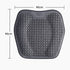 Black Breathable Gel Seat Cushion - 46 x 46 cm Honeycomb Cooling Car and Office Chair Pad with TPR Gel Surface, Foam Support and Reinforced Fabric Base for Everyday Sitting
