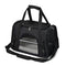 Black Foldable Pet Carrier Bag - Breathable Mesh Soft Sided Travel Carrier, Handheld and Shoulder Carry Design for Cats and Small Dogs up to Approx. 7.5 kg