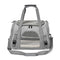 Grey Foldable Pet Carrier Bag - Breathable Mesh Soft Sided Travel Carrier, Handheld and Shoulder Carry Design for Cats and Small Dogs up to Approx. 7.5 kg