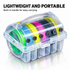 Fishing Line Spool Storage Box - Portable Transparent Multi Spool Organiser with Carry Handle, Tangle Free Line Management for Nylon, PE and Leader Tackle