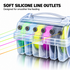 Fishing Line Spool Storage Box - Portable Transparent Multi Spool Organiser with Carry Handle, Tangle Free Line Management for Nylon, PE and Leader Tackle