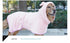 Blue Hooded Dog Bathrobe - Super Absorbent, Adjustable Fit, Cozy Pet Towel (Size : XL)