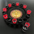Wine Game Shot Drinking Roulette Set with Casino Spin Glass Shot Party Bar Game