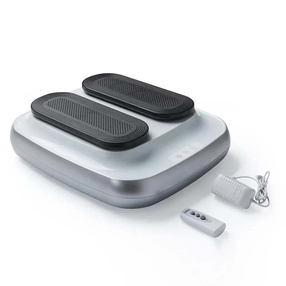 Portable Electric Circulation Leg Trainer Exerciser Machine With Remote Control Silver