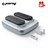 Portable Electric Circulation Leg Trainer Exerciser Machine With Remote Control Silver