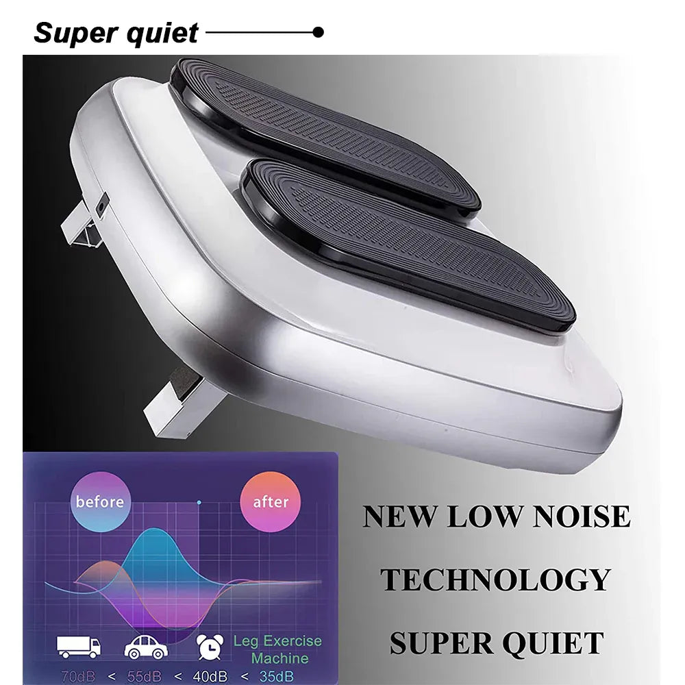 Portable Electric Circulation Leg Trainer Exerciser Machine With Remote Control Silver