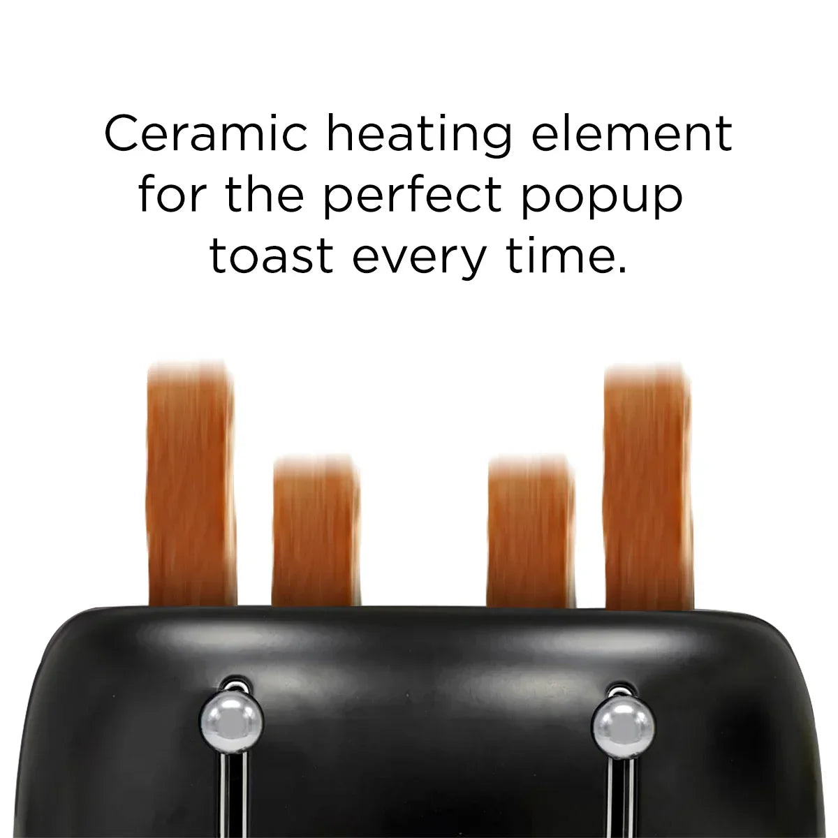 Multitoast Plus 4-Slice Popup Toaster With Ceramic Heating Element