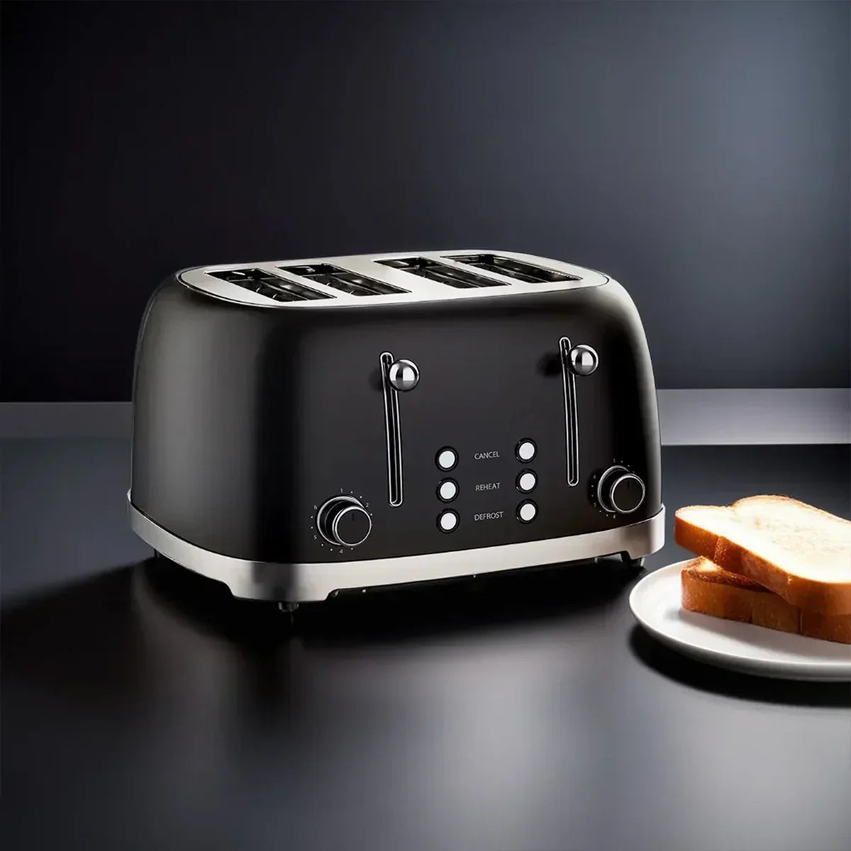 Multitoast Plus 4-Slice Popup Toaster With Ceramic Heating Element