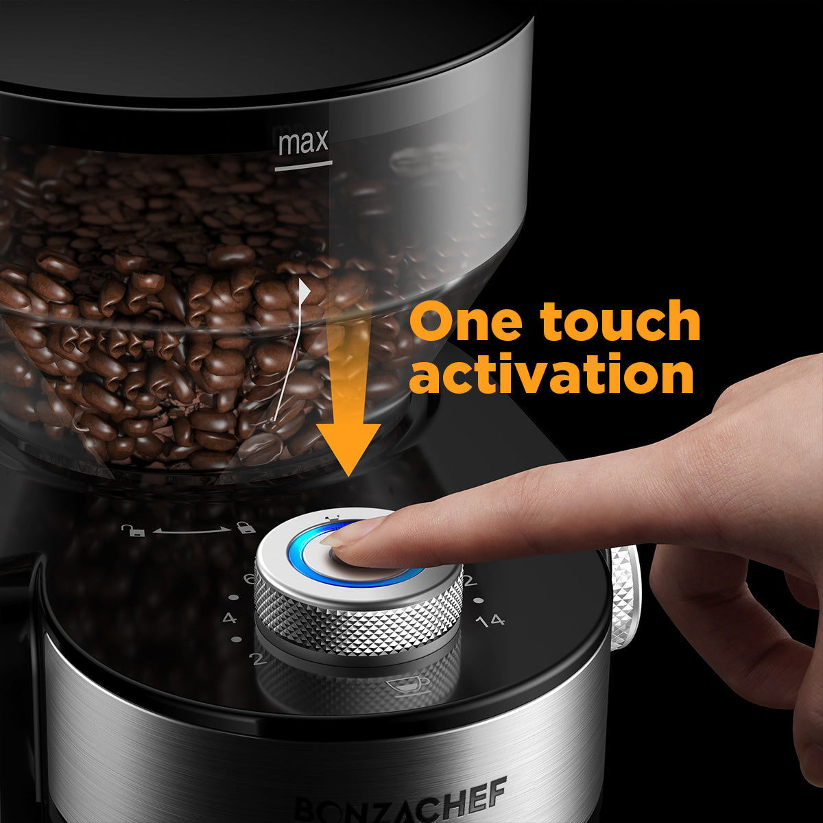 Perfect Grind 2 Electric Coffee Grinder, 15 Settings, 14 Cups