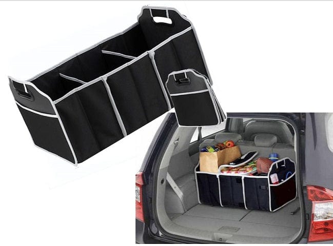 Collapsible Car Trunk Organiser with Cooler Bag