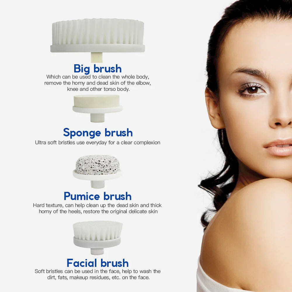 Ultimate Spin Facial Cleansing Brush Set - 4 Heads